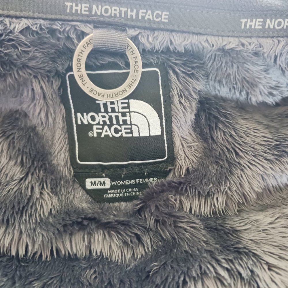 North Face Womens Medium Brown Faux Fur Winter Puffer Down Jacket Ladies Coat M - Picture 5 of 9